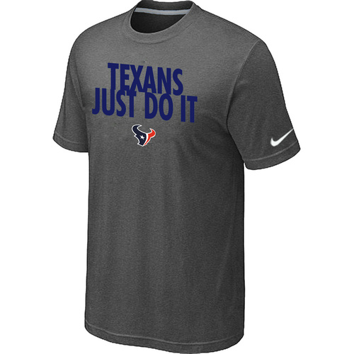 Nike Houston Texans "Just Do It" NFL T-Shirt - Dark Grey